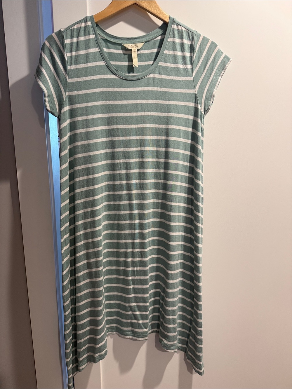 Matilda Jane Mint Green and White Striped Casual Dress